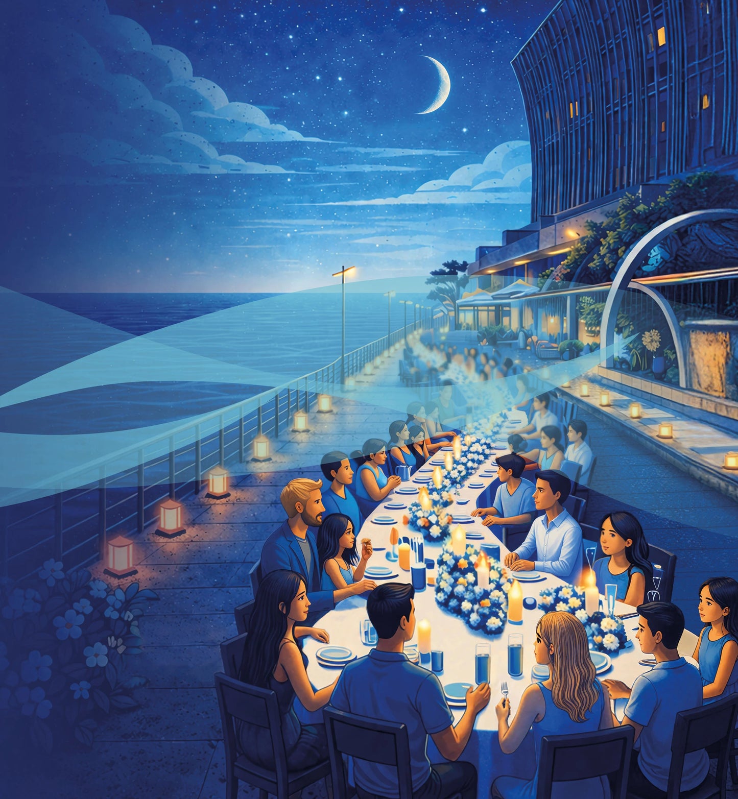 Blu di Grado
Dinner on the “Diga”
